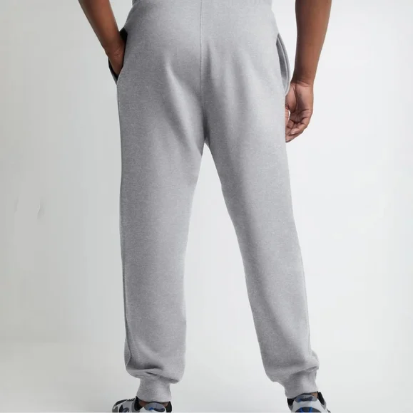 CHAMPION BIG MAN Gray Powerblend Joggers Script LOGO Pockets Size 4XL Cotton. - Picture 2 of 10